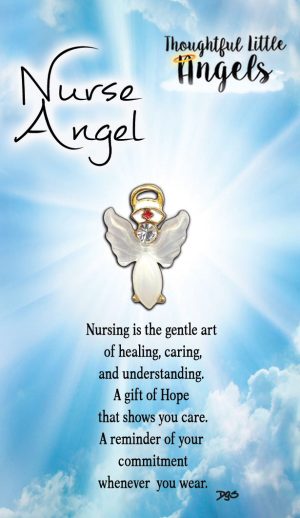 Nurse Angel Pin and Greeting Card